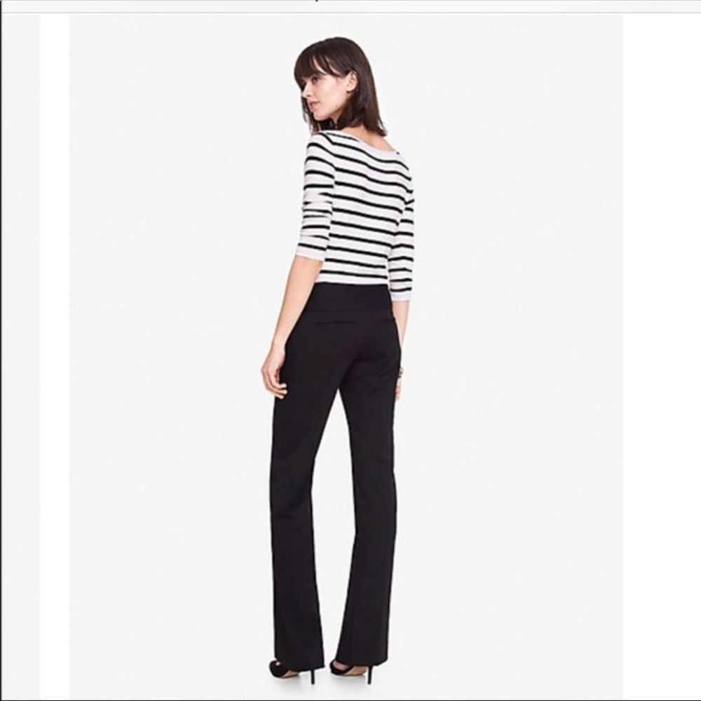 Express Editor wide waistband flare pants